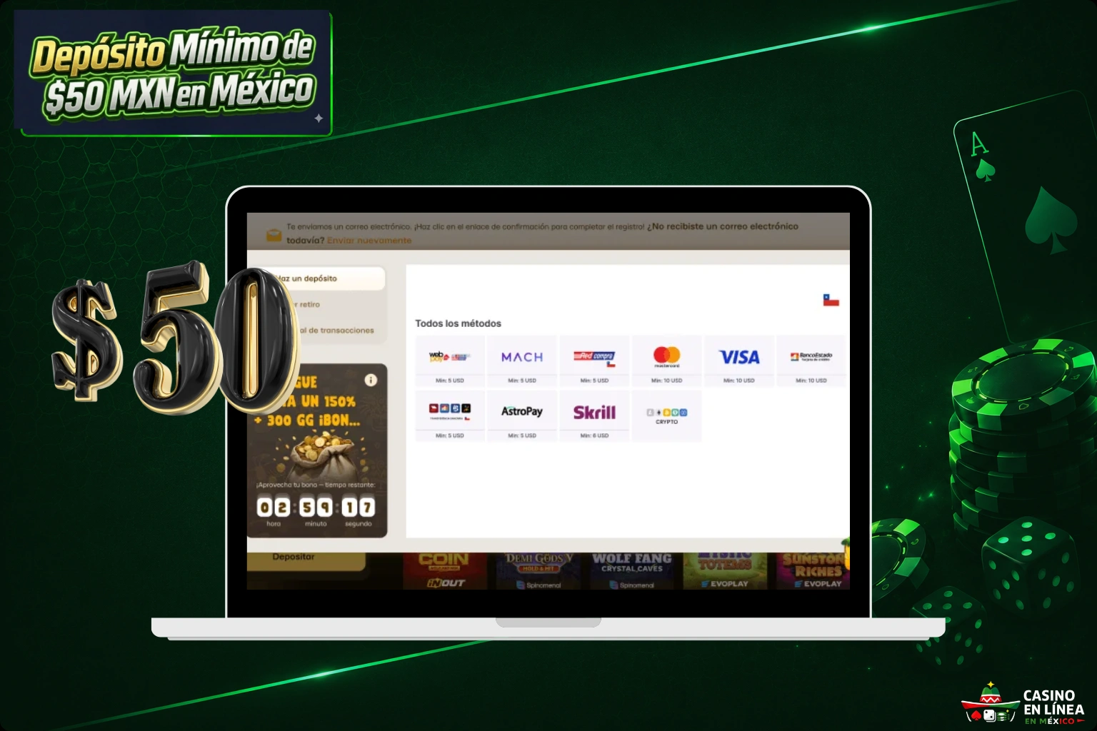 Cómo Evaluamos los Mejores Casinos con Depósito de 50 Pesos