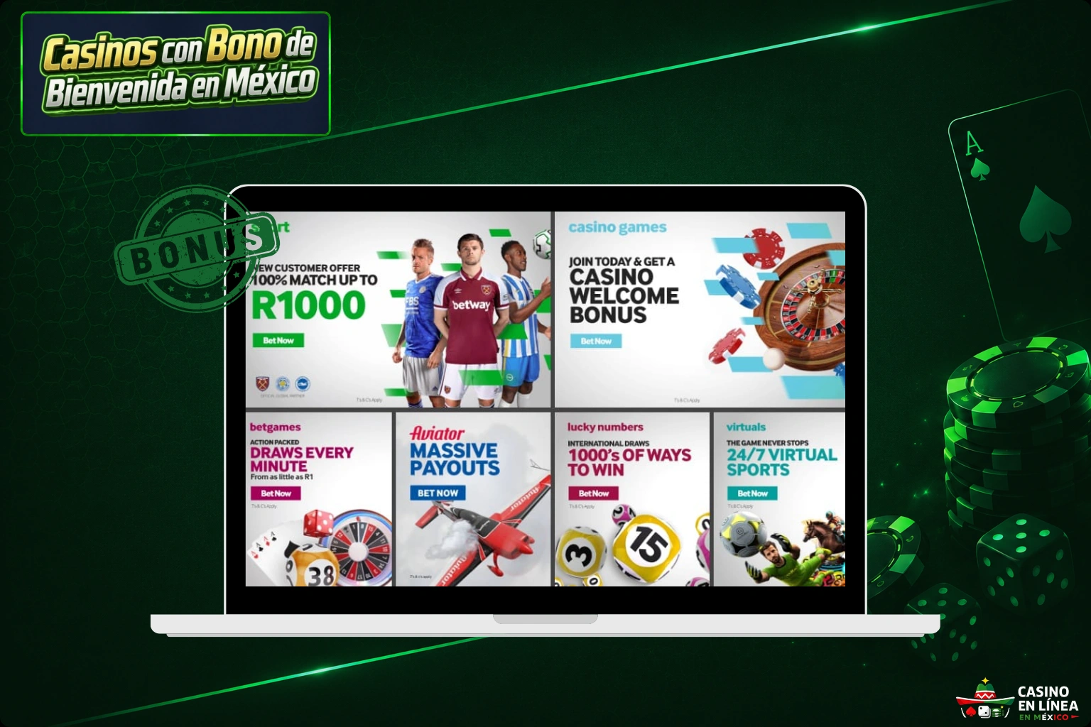 Mejores Casinos con Bono de Bienvenida en México