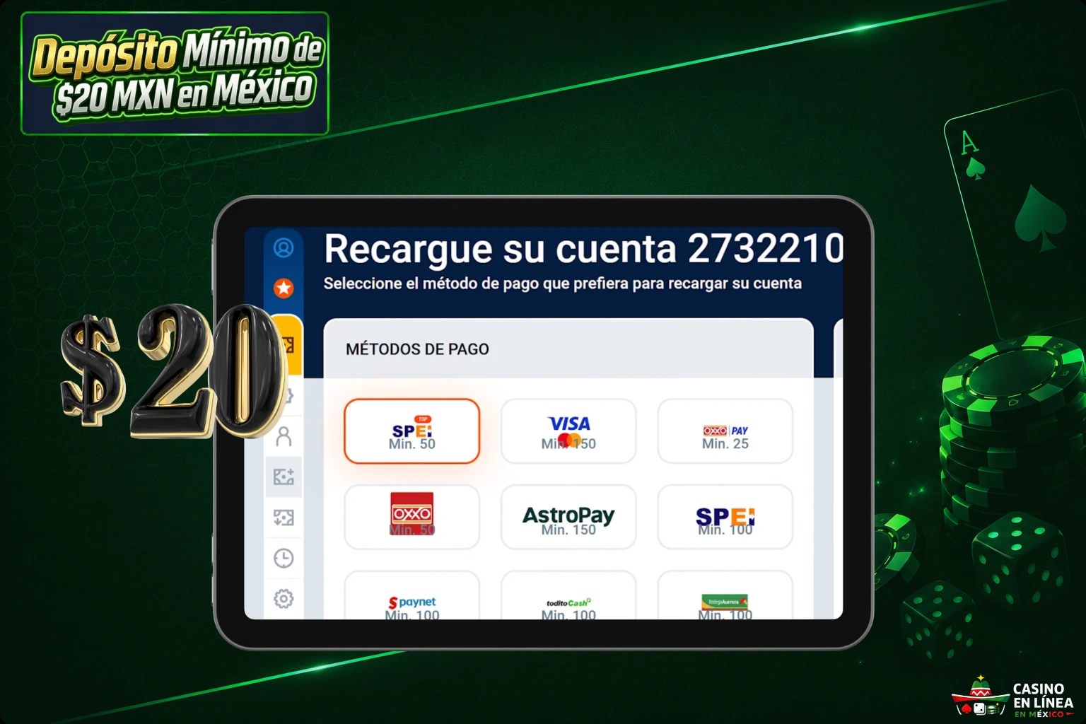 Pasos para Jugar en Casinos con Depósito Mínimo de 20 MXN