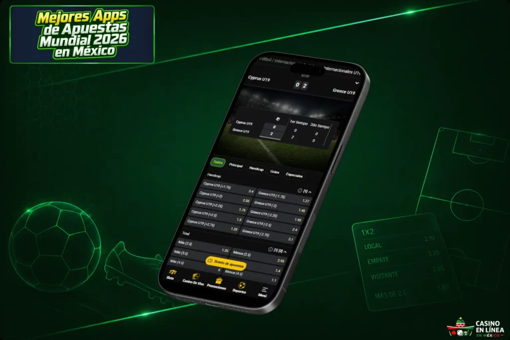 Apuestas en Vivo para el Mundial 2026 desde Apps