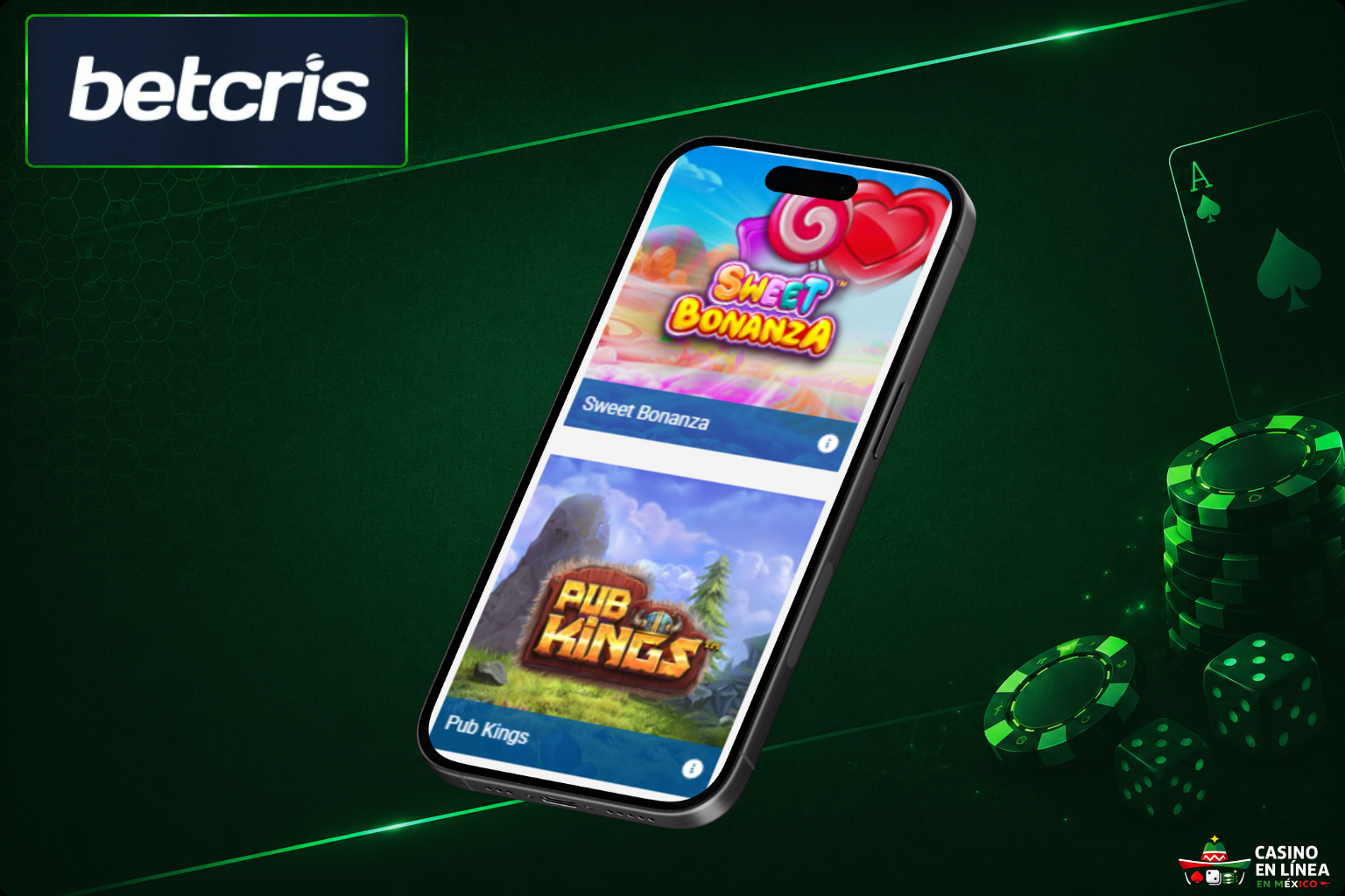 Sitio web móvil del casino BetCris