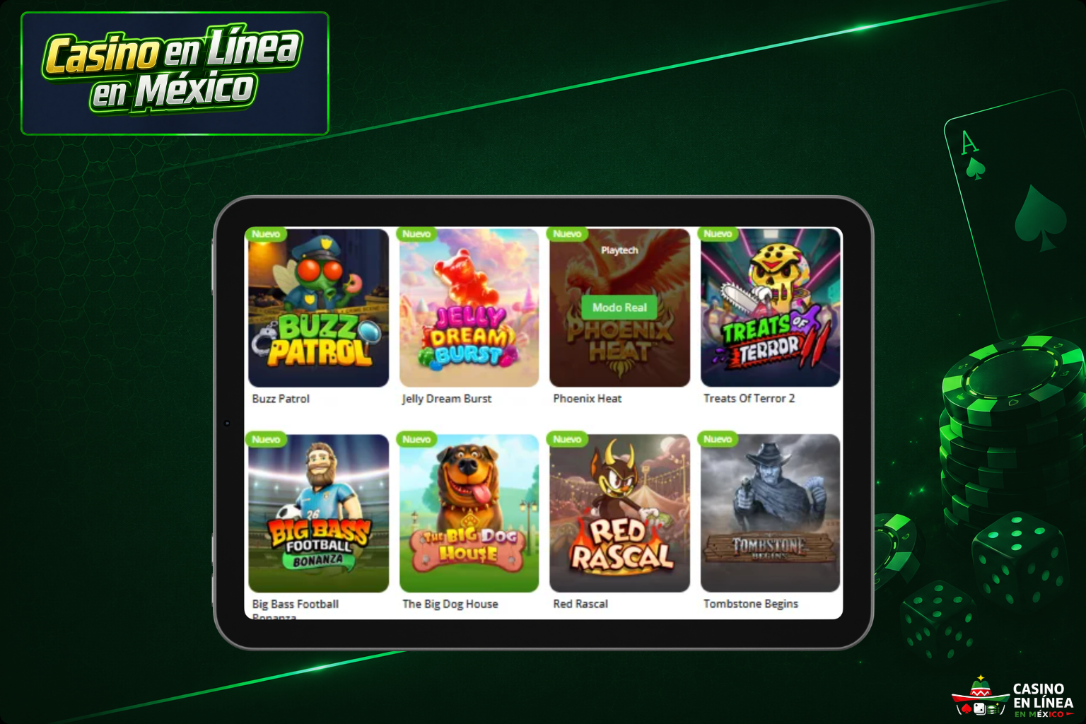 Máquinas tragamonedas en el sitio web de Betsson