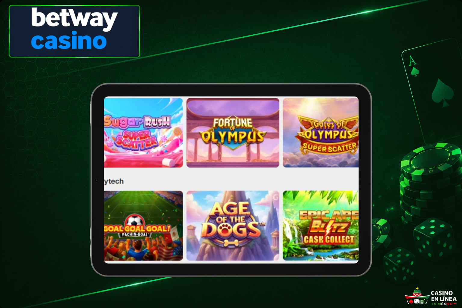 Biblioteca de máquinas tragamonedas de Betway
