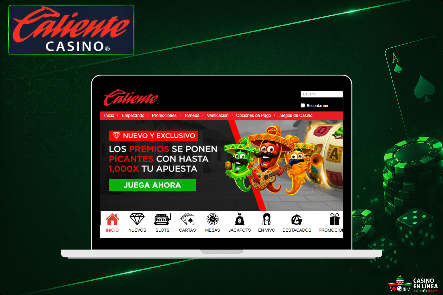 Sitio web oficial del Casino Caliente