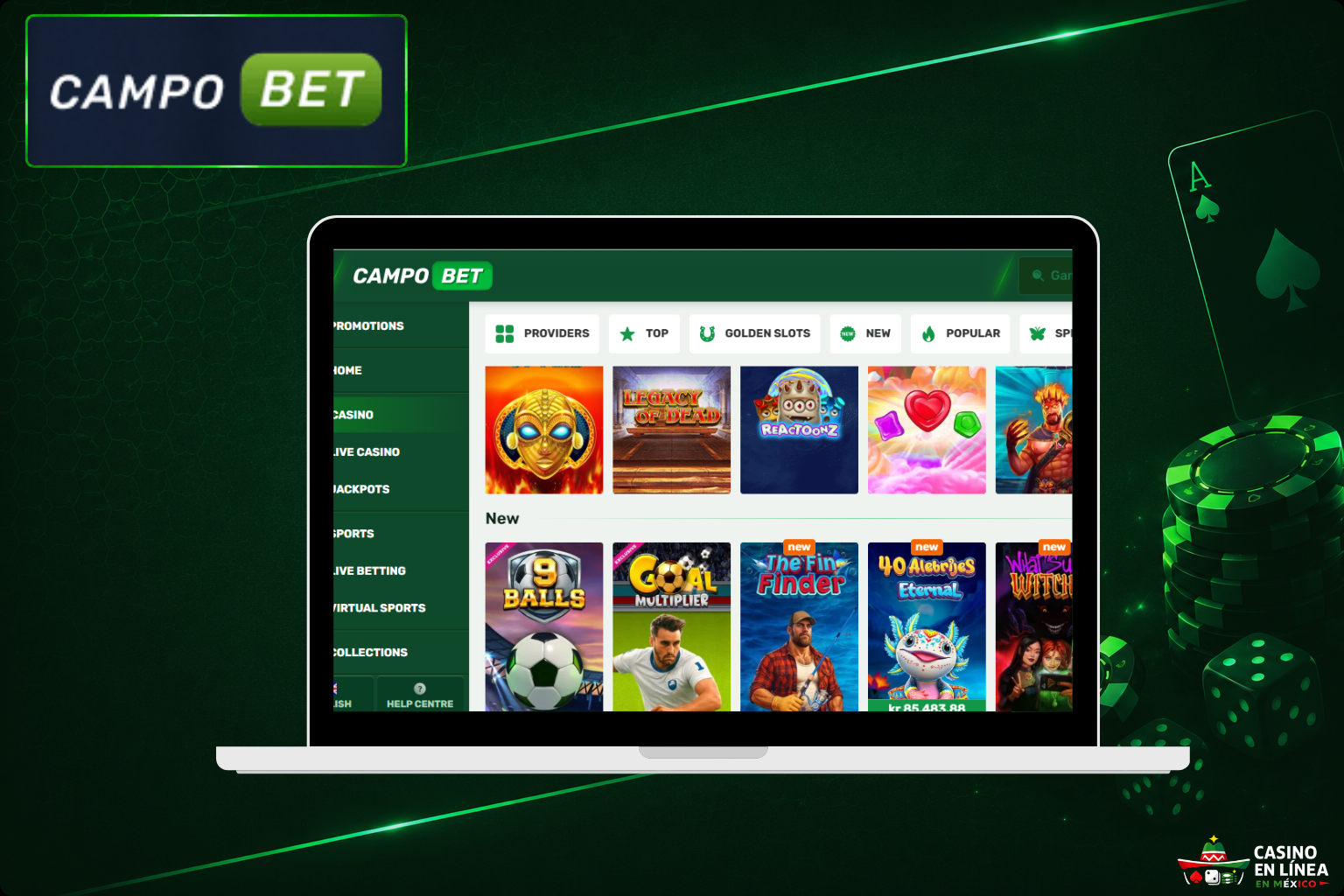 Sitio web oficial del casino CampoBet