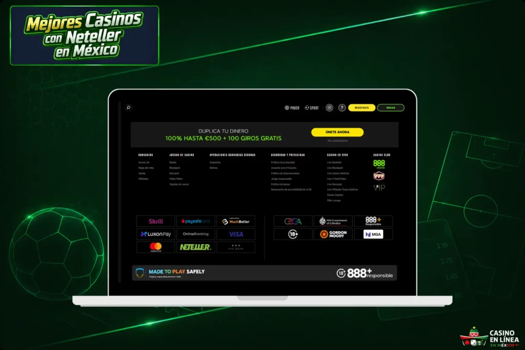 Casinos en México Compatibles con Neteller