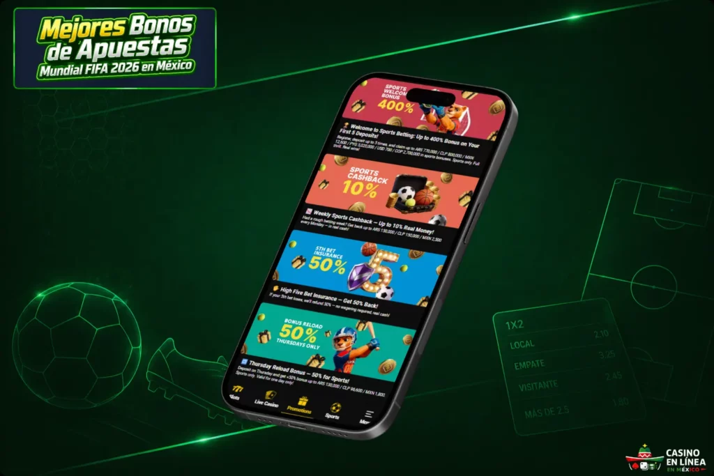 Mejores Bonos de Apuestas para la Copa Mundial FIFA 2026 en México