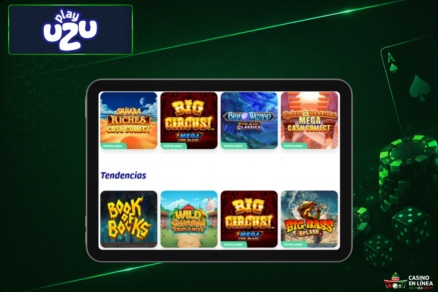 Juega a las máquinas tragamonedas online en el casino PlayUzu