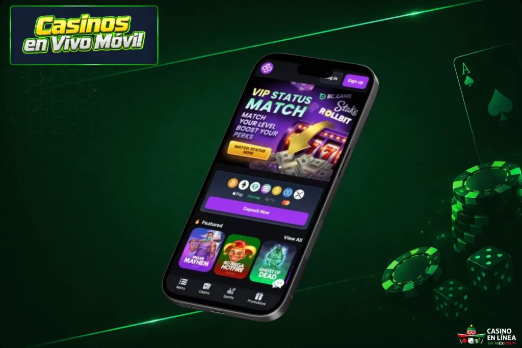 Casinos móviles en vivo en México