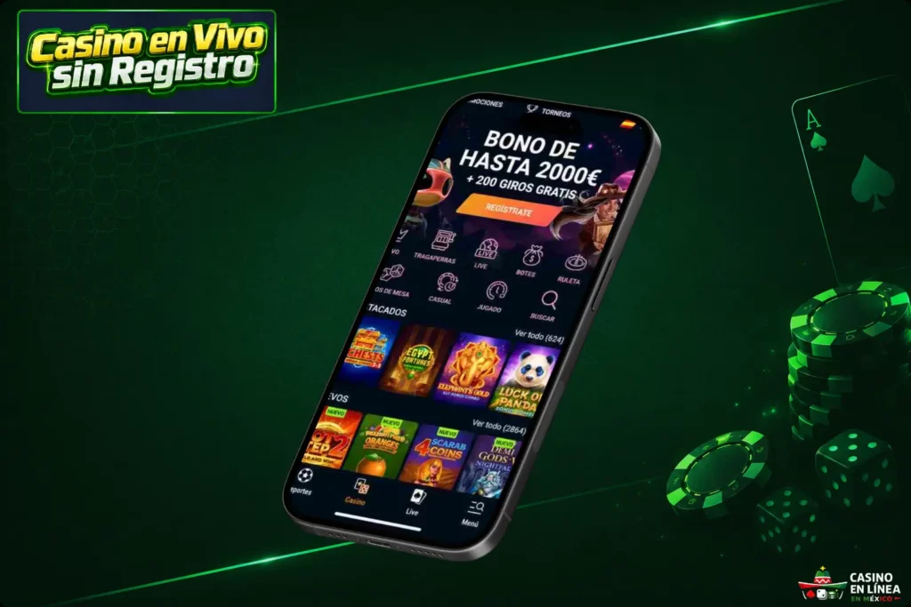 Cómo entrar a mesas en vivo sin registro desde México