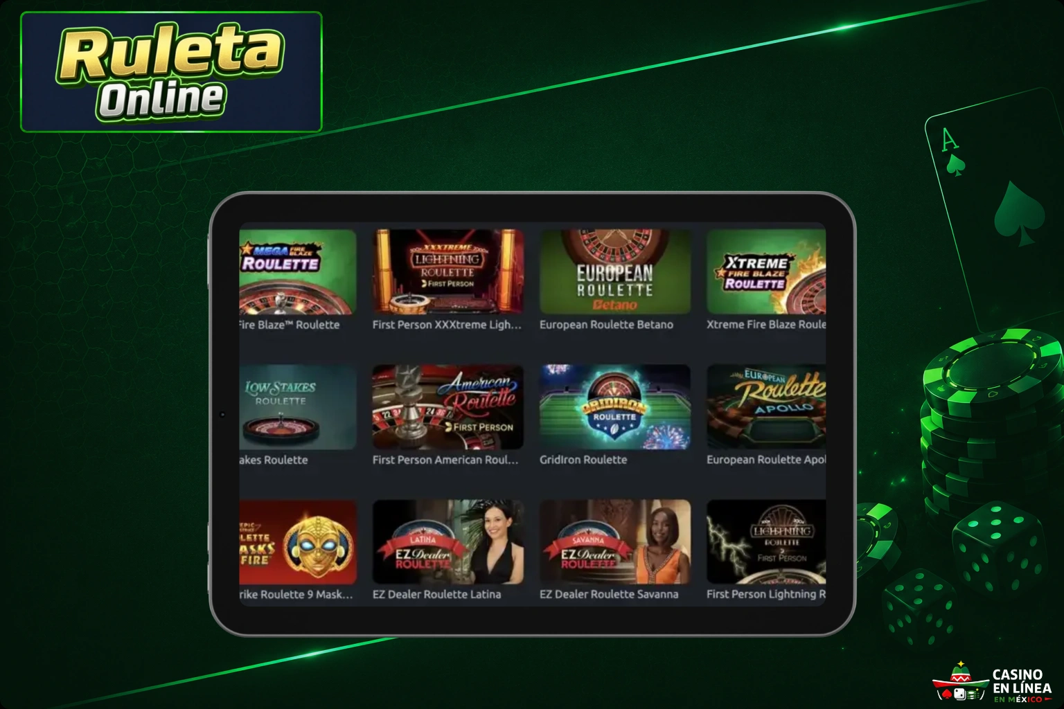 Probabilidades y Pagos de la Ruleta