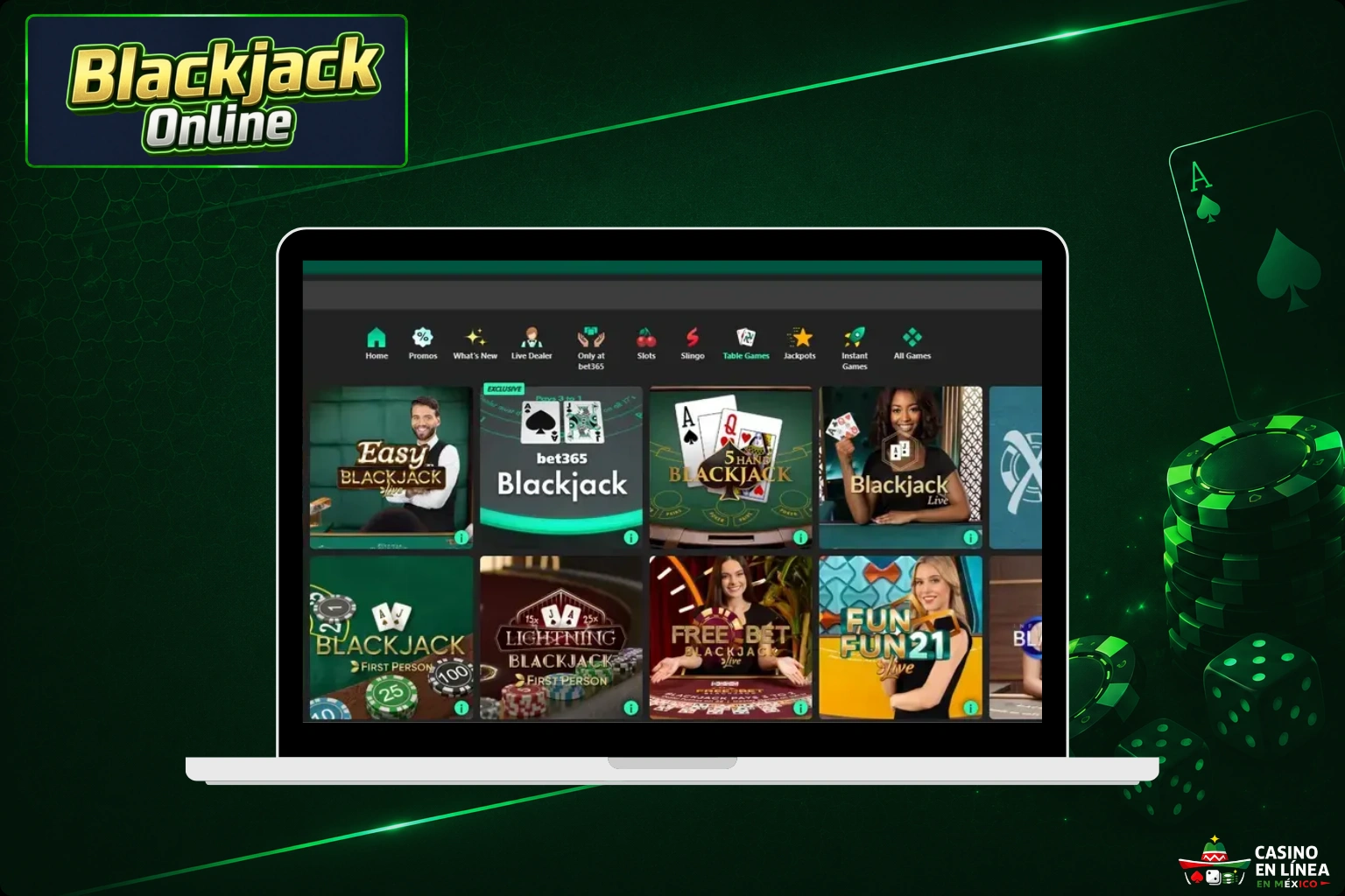 Términos Importantes del Blackjack Online