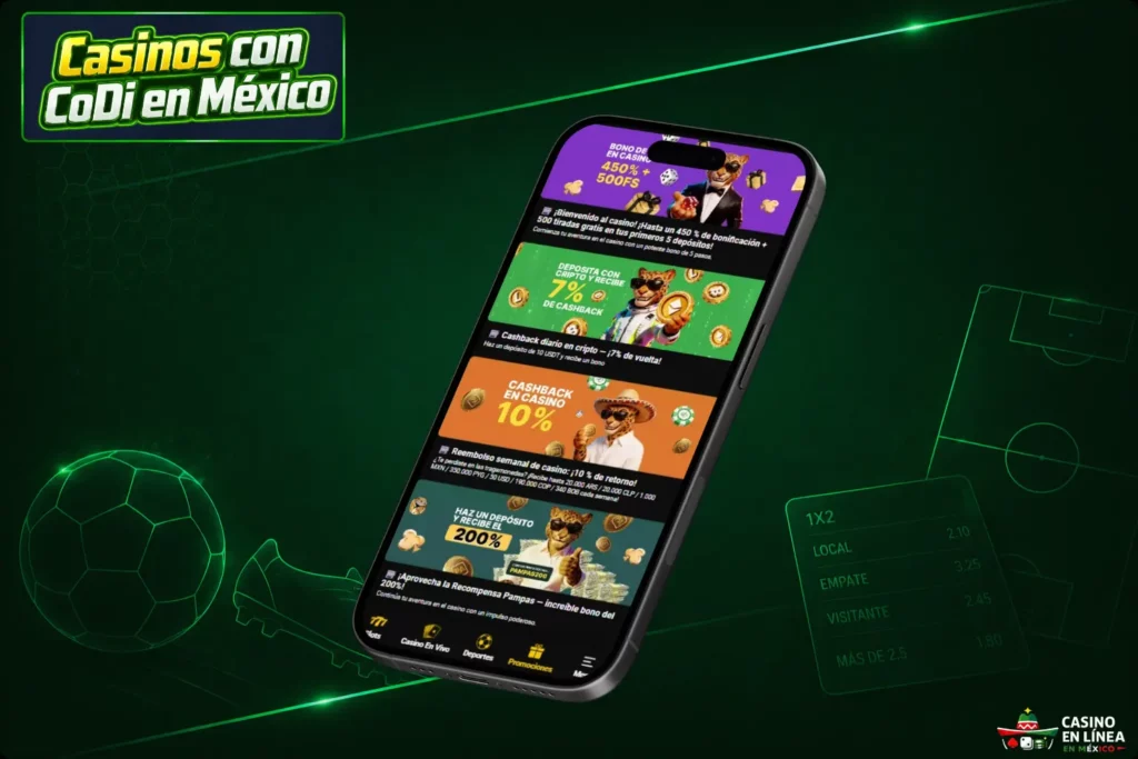 Bonos de Casino Disponibles con CoDi