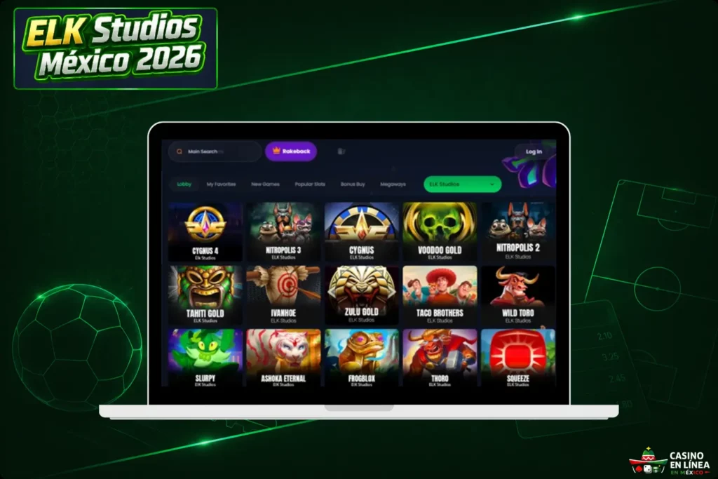 Mejores Casinos con ELK Studios en México 2026