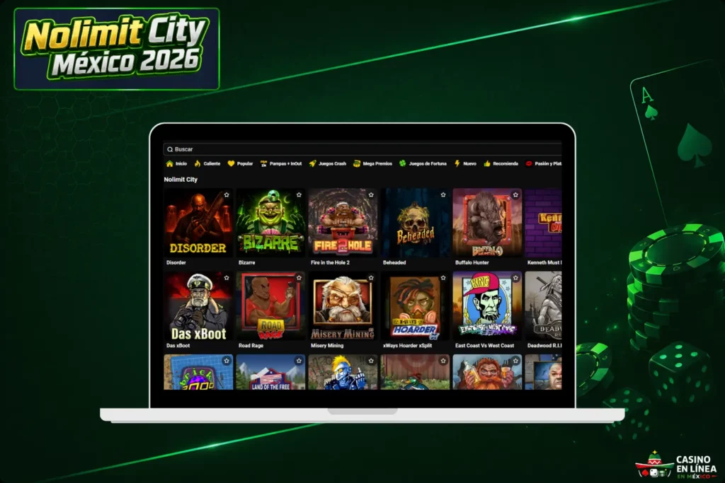 Mejores Casinos con Nolimit City en México 2026