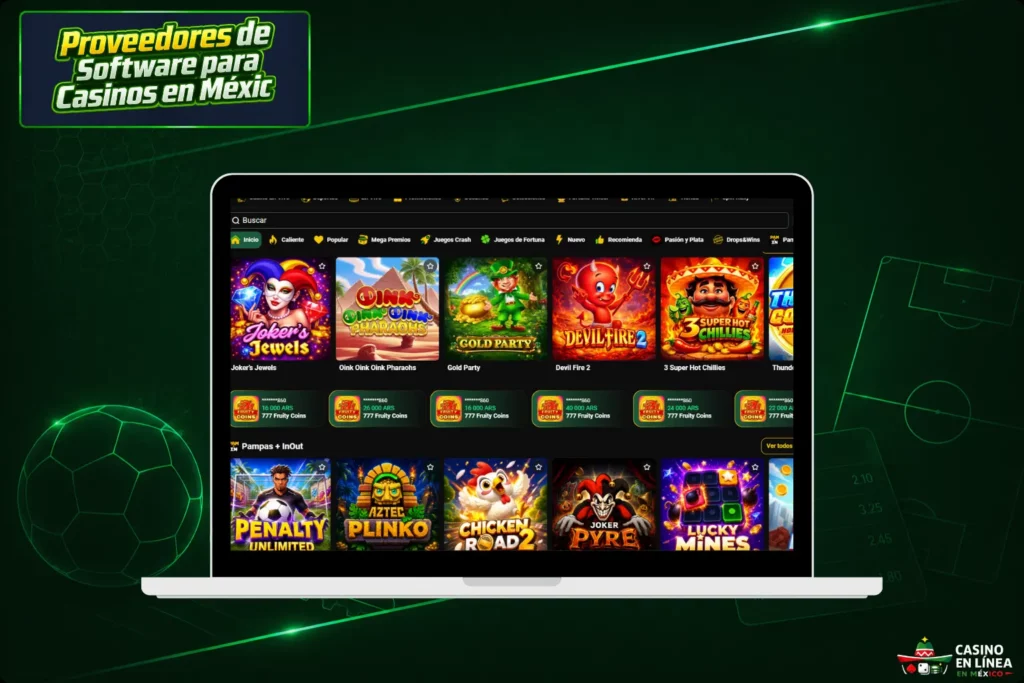 Proveedores Especializados en Slots y Tragamonedas